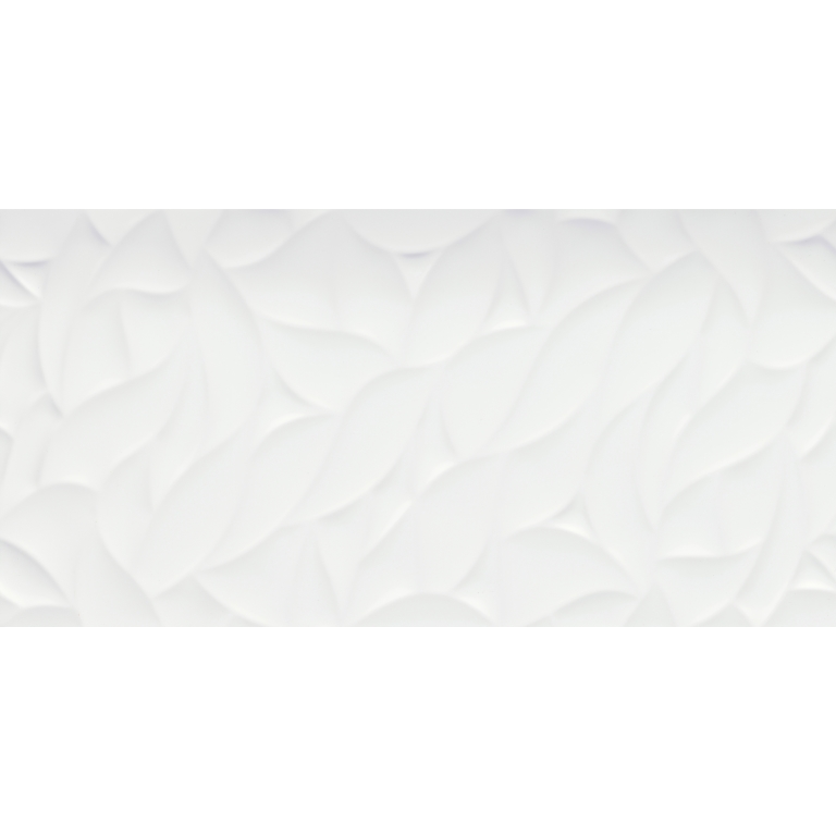 JAZZ - 12X24, WHITE BLOOM, GLOSSY